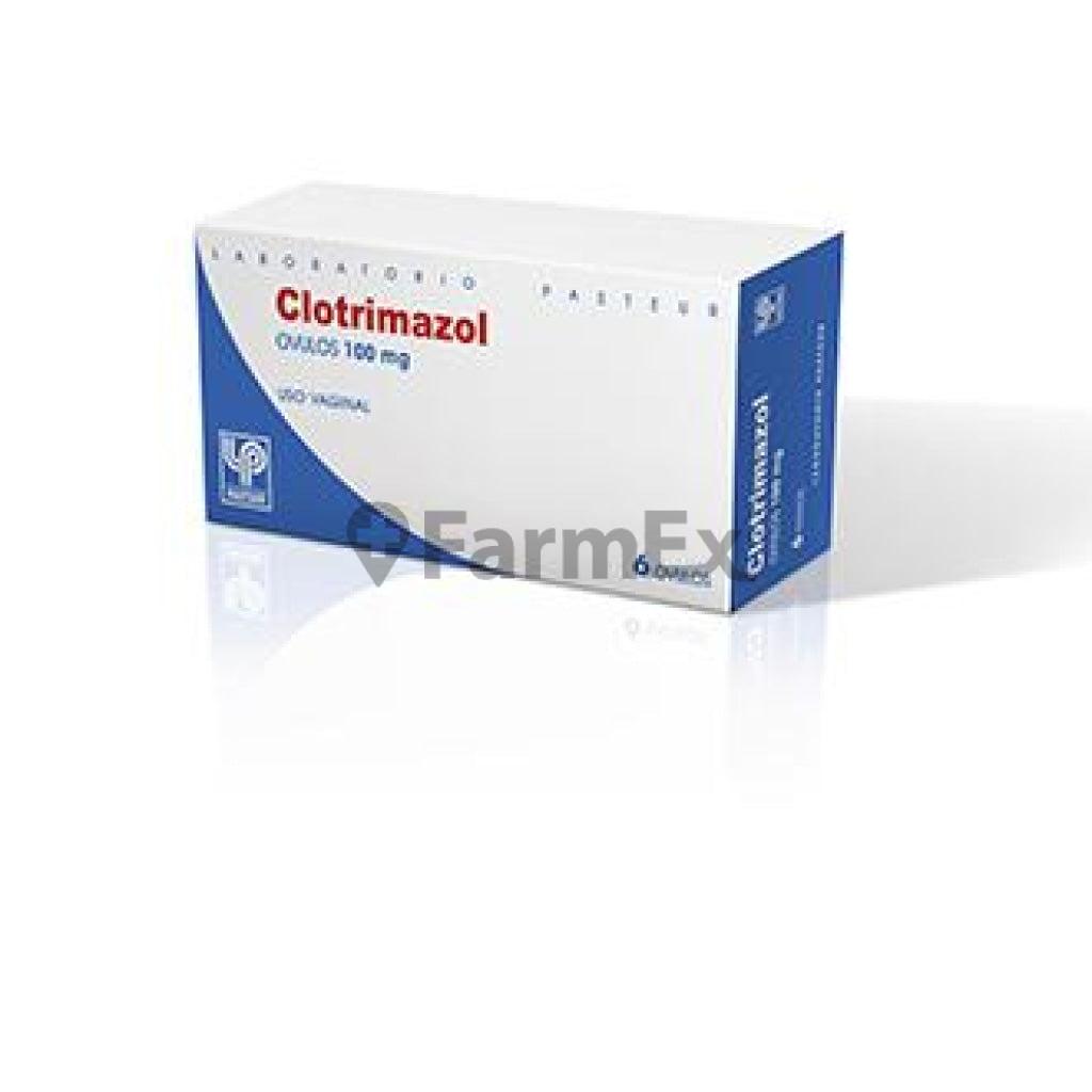 Clotrimazol 100 mg x 6 ovulos "Ley Cenabast" Pasteur
